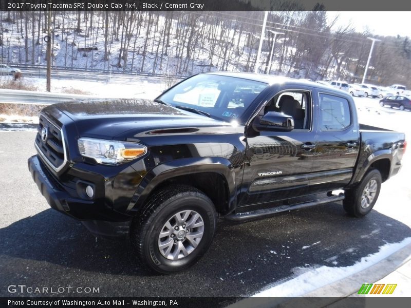 Black / Cement Gray 2017 Toyota Tacoma SR5 Double Cab 4x4