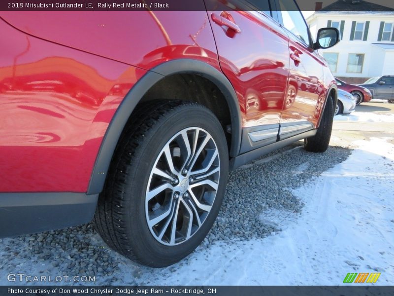 Rally Red Metallic / Black 2018 Mitsubishi Outlander LE