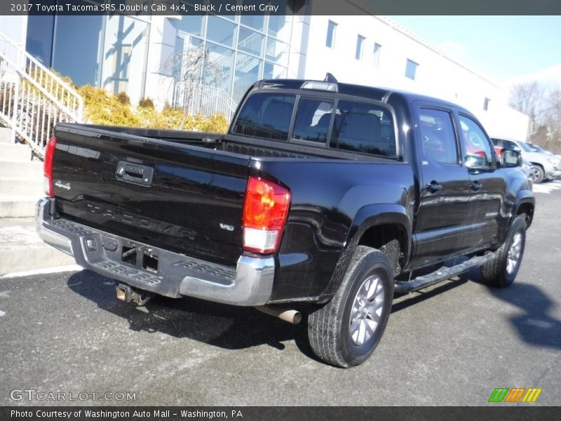 Black / Cement Gray 2017 Toyota Tacoma SR5 Double Cab 4x4