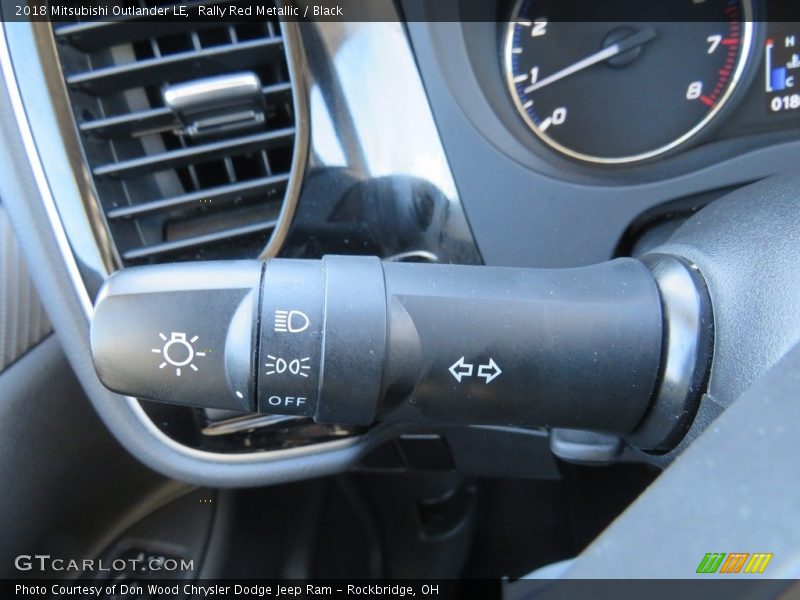 Rally Red Metallic / Black 2018 Mitsubishi Outlander LE