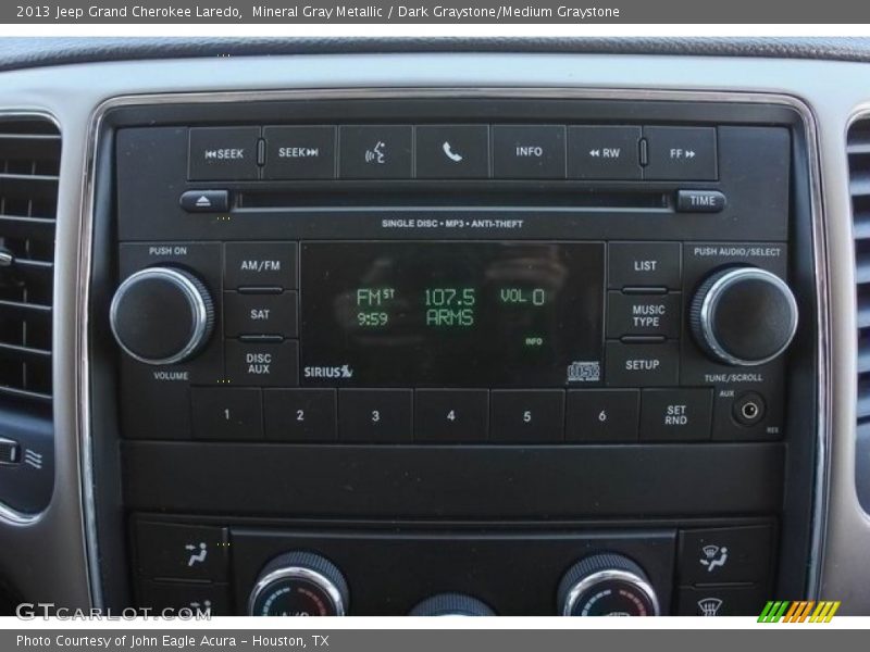 Mineral Gray Metallic / Dark Graystone/Medium Graystone 2013 Jeep Grand Cherokee Laredo