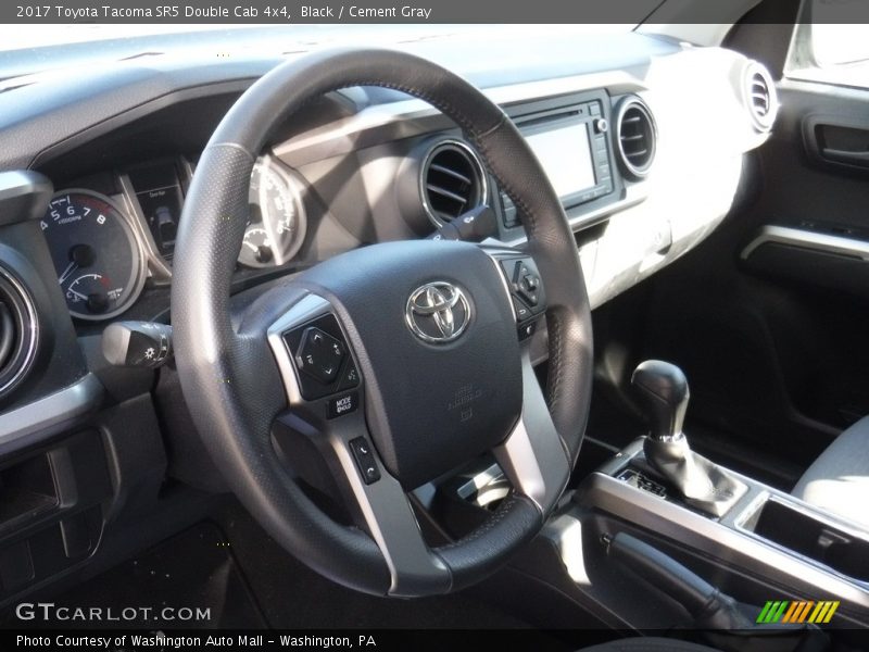 Black / Cement Gray 2017 Toyota Tacoma SR5 Double Cab 4x4