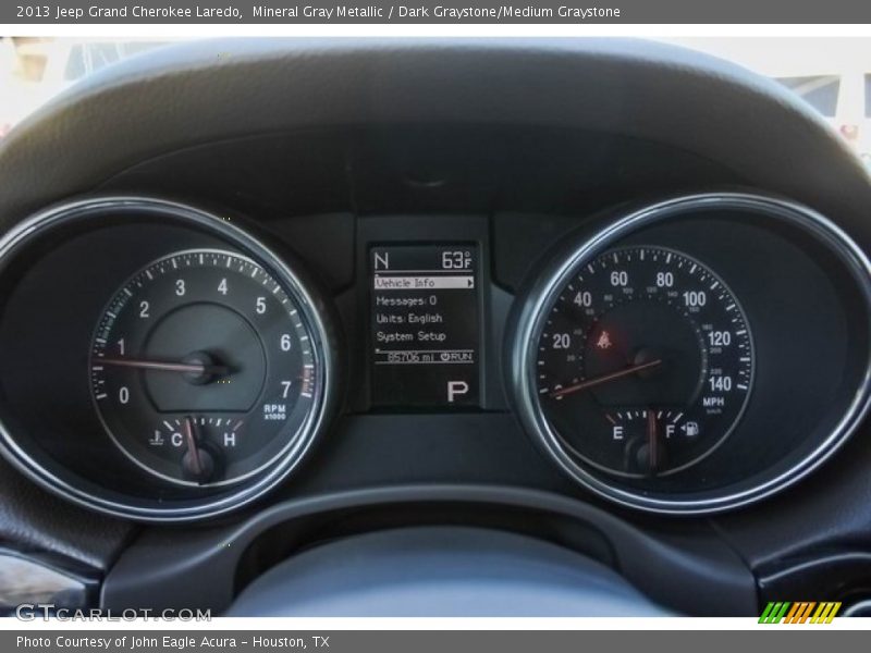 Mineral Gray Metallic / Dark Graystone/Medium Graystone 2013 Jeep Grand Cherokee Laredo