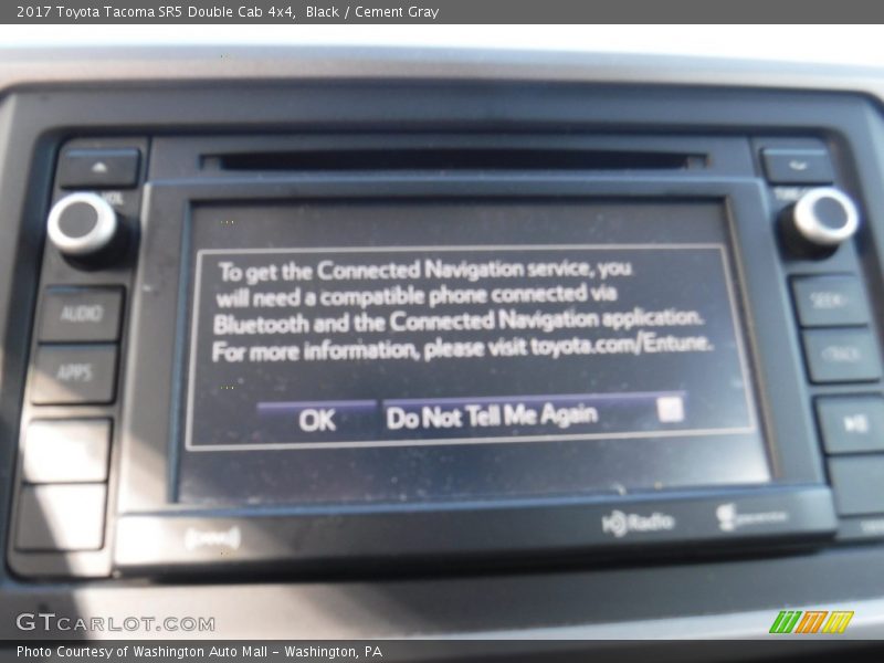 Black / Cement Gray 2017 Toyota Tacoma SR5 Double Cab 4x4