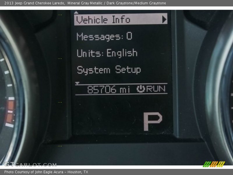 Mineral Gray Metallic / Dark Graystone/Medium Graystone 2013 Jeep Grand Cherokee Laredo