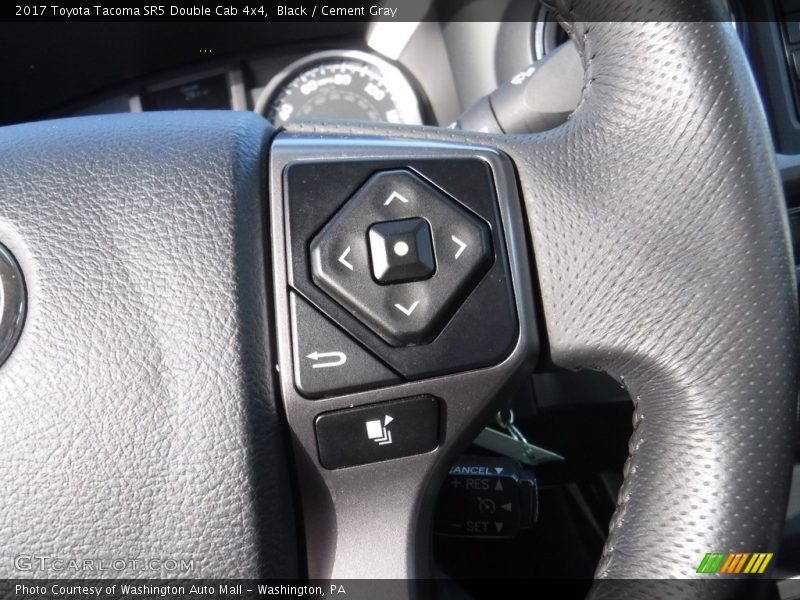 Black / Cement Gray 2017 Toyota Tacoma SR5 Double Cab 4x4