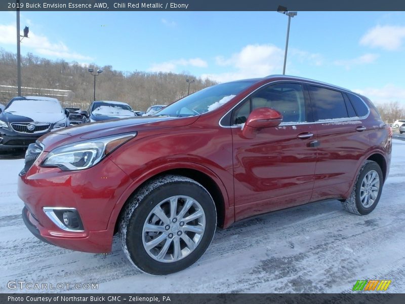 Chili Red Metallic / Ebony 2019 Buick Envision Essence AWD