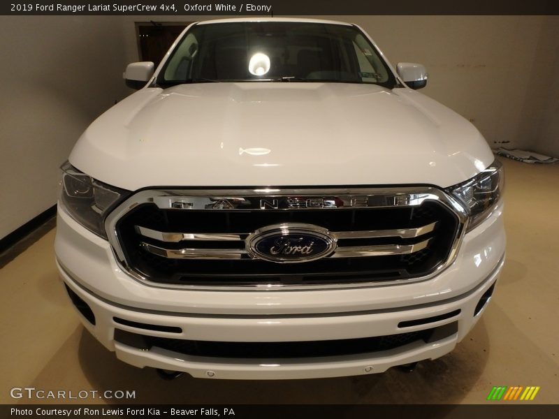 Oxford White / Ebony 2019 Ford Ranger Lariat SuperCrew 4x4