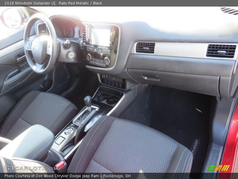 Rally Red Metallic / Black 2018 Mitsubishi Outlander LE