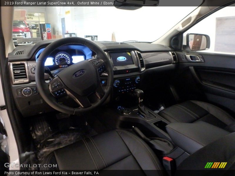 Dashboard of 2019 Ranger Lariat SuperCrew 4x4
