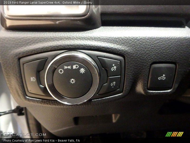 Controls of 2019 Ranger Lariat SuperCrew 4x4