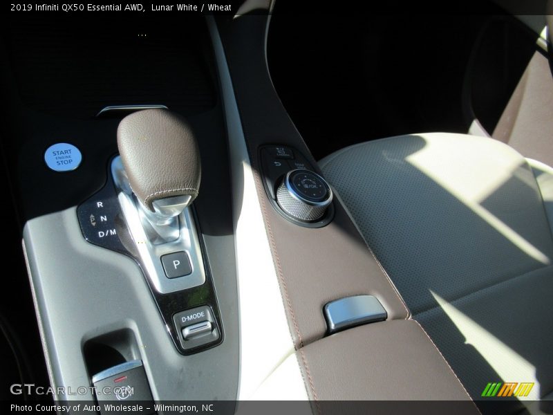 Lunar White / Wheat 2019 Infiniti QX50 Essential AWD