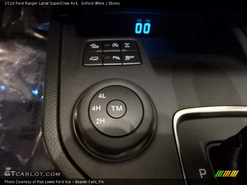Controls of 2019 Ranger Lariat SuperCrew 4x4