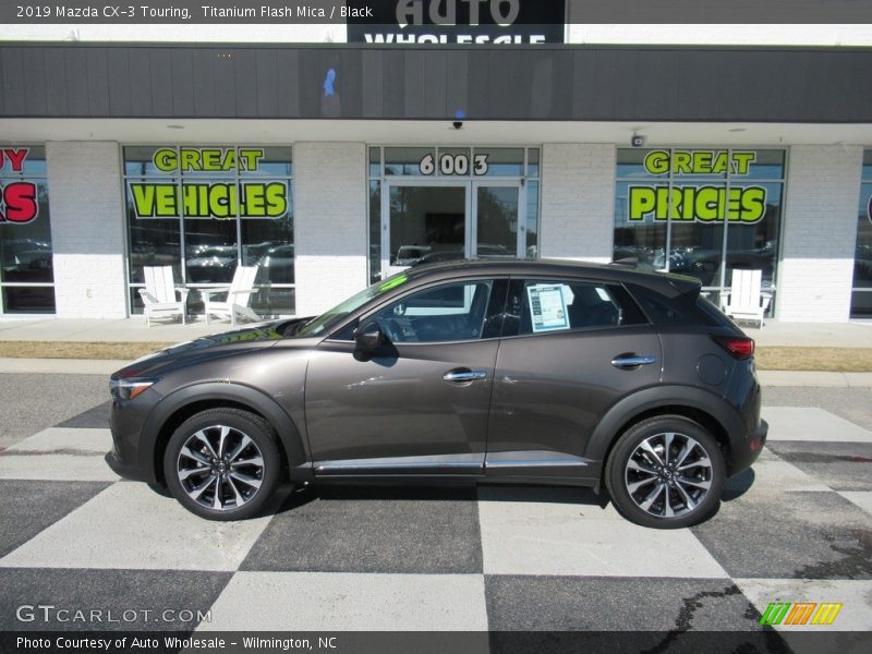 Titanium Flash Mica / Black 2019 Mazda CX-3 Touring
