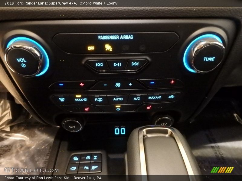 Controls of 2019 Ranger Lariat SuperCrew 4x4
