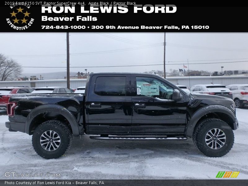 Agate Black / Raptor Black 2019 Ford F150 SVT Raptor SuperCrew 4x4