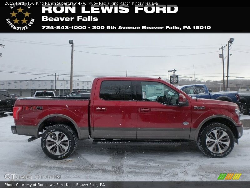 Ruby Red / King Ranch Kingsville/Java 2019 Ford F150 King Ranch SuperCrew 4x4