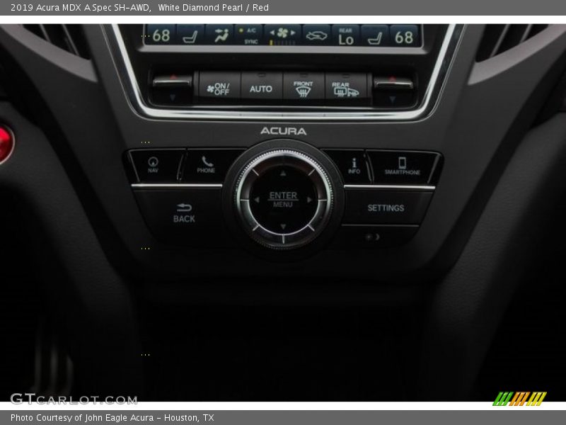 White Diamond Pearl / Red 2019 Acura MDX A Spec SH-AWD