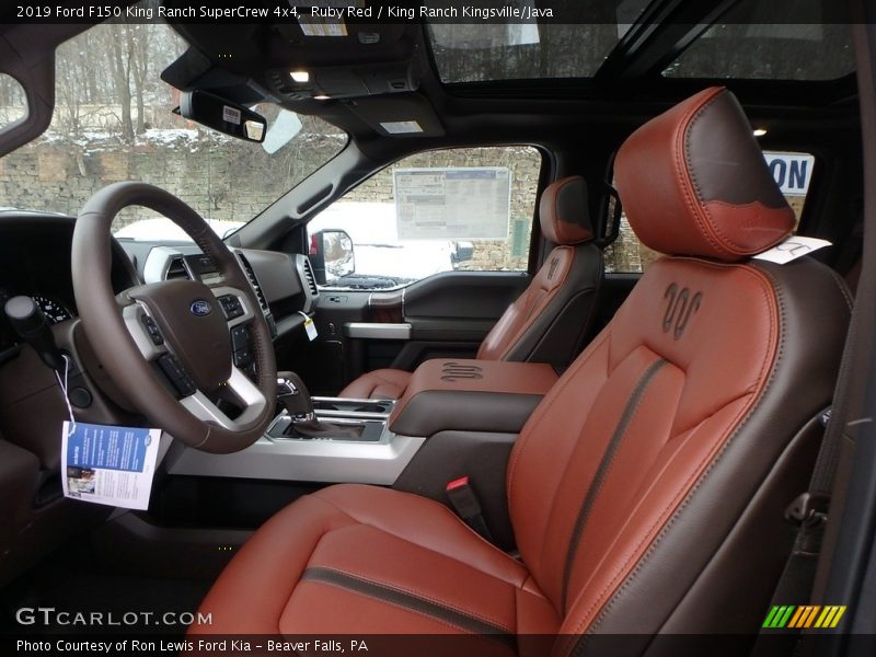 Front Seat of 2019 F150 King Ranch SuperCrew 4x4