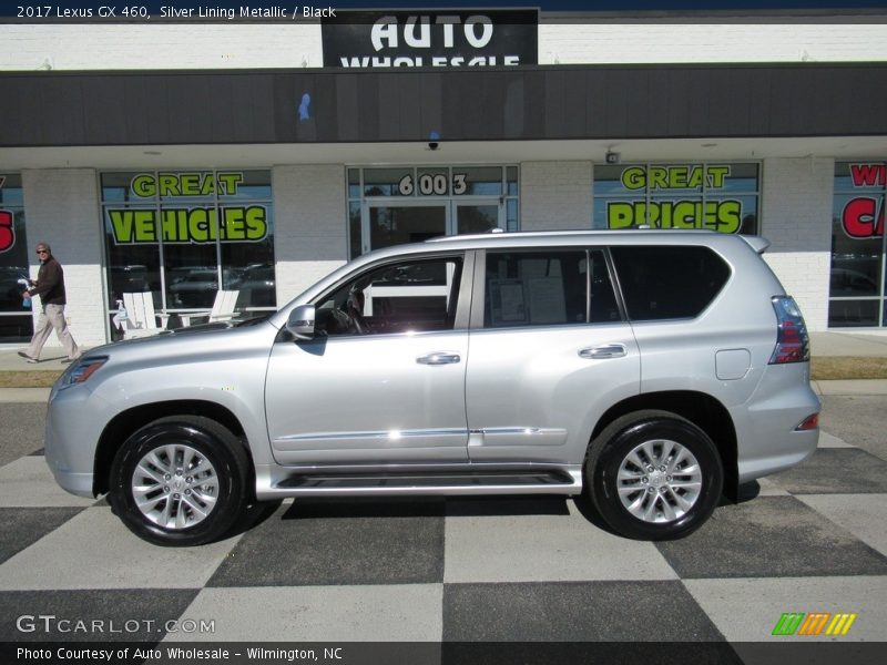 Silver Lining Metallic / Black 2017 Lexus GX 460
