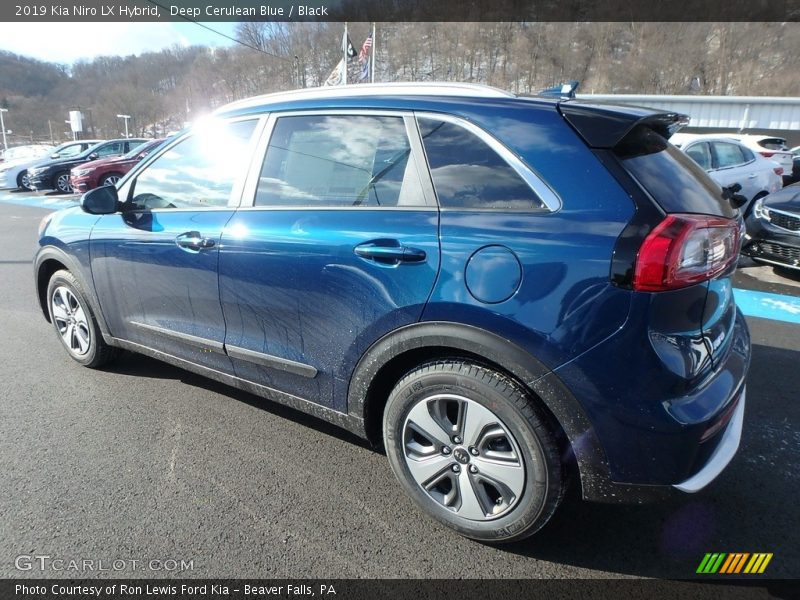 Deep Cerulean Blue / Black 2019 Kia Niro LX Hybrid