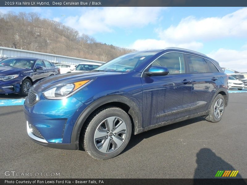 Deep Cerulean Blue / Black 2019 Kia Niro LX Hybrid