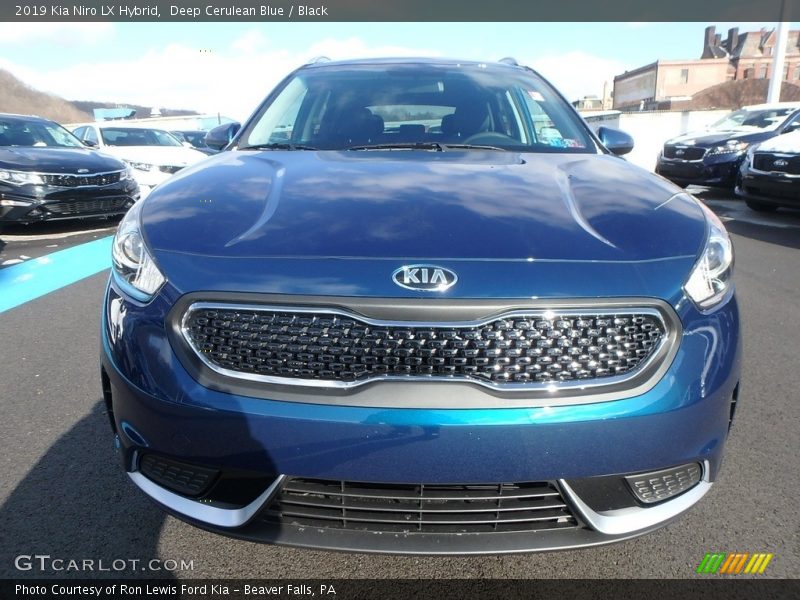 Deep Cerulean Blue / Black 2019 Kia Niro LX Hybrid
