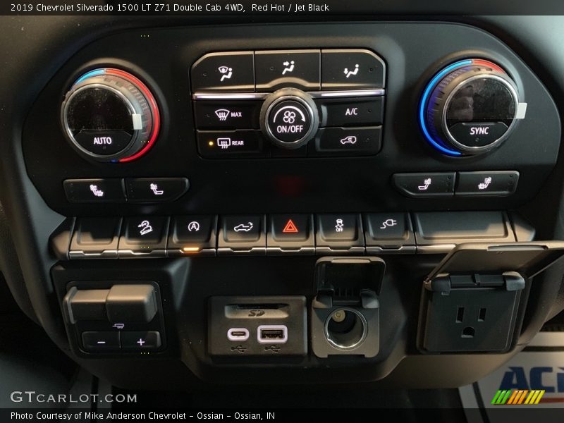 Red Hot / Jet Black 2019 Chevrolet Silverado 1500 LT Z71 Double Cab 4WD