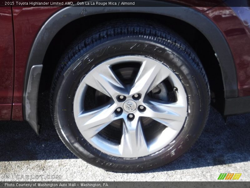 Ooh La La Rouge Mica / Almond 2015 Toyota Highlander Limited AWD
