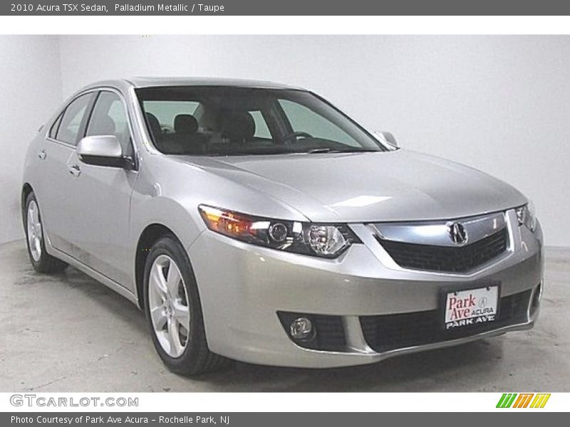 Palladium Metallic / Taupe 2010 Acura TSX Sedan