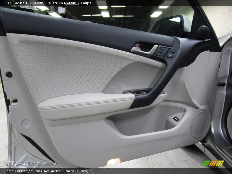 Palladium Metallic / Taupe 2010 Acura TSX Sedan