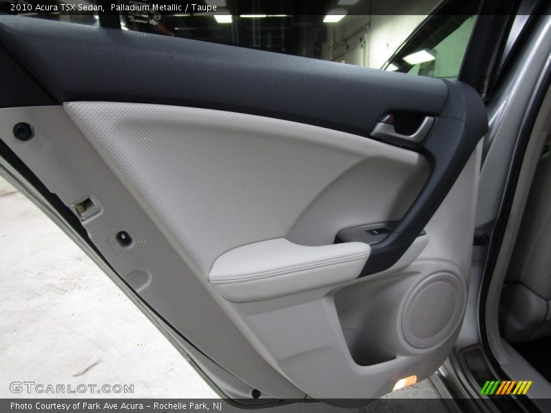 Palladium Metallic / Taupe 2010 Acura TSX Sedan