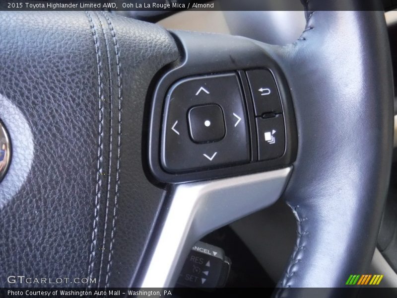 Ooh La La Rouge Mica / Almond 2015 Toyota Highlander Limited AWD