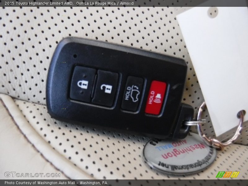 Ooh La La Rouge Mica / Almond 2015 Toyota Highlander Limited AWD