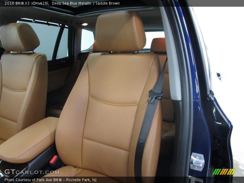 Deep Sea Blue Metallic / Saddle Brown 2016 BMW X3 xDrive28i
