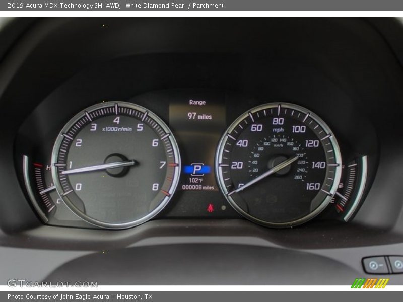 White Diamond Pearl / Parchment 2019 Acura MDX Technology SH-AWD