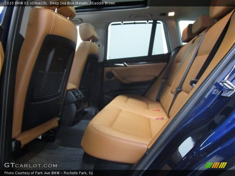 Deep Sea Blue Metallic / Saddle Brown 2016 BMW X3 xDrive28i