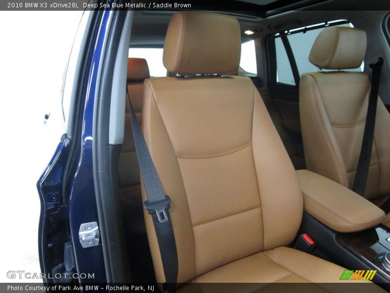 Deep Sea Blue Metallic / Saddle Brown 2016 BMW X3 xDrive28i