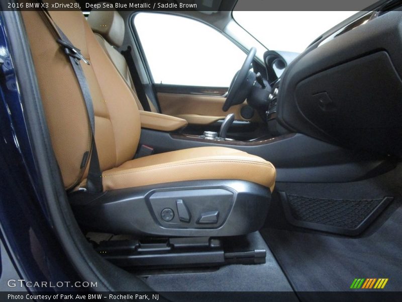 Deep Sea Blue Metallic / Saddle Brown 2016 BMW X3 xDrive28i