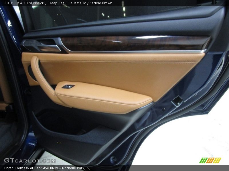 Deep Sea Blue Metallic / Saddle Brown 2016 BMW X3 xDrive28i