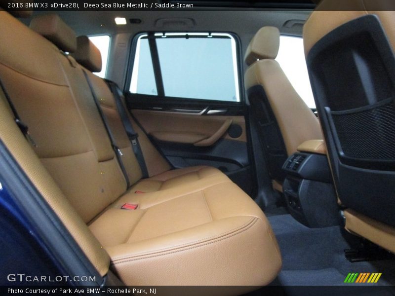 Deep Sea Blue Metallic / Saddle Brown 2016 BMW X3 xDrive28i
