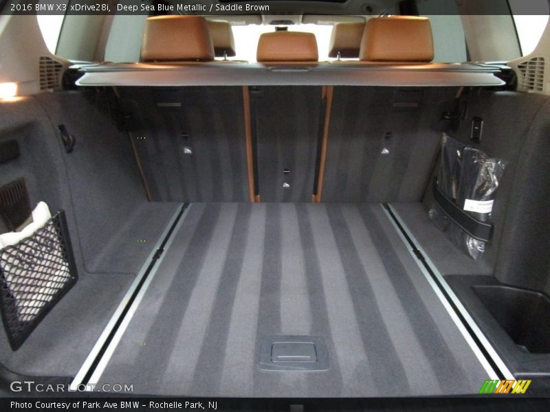 Deep Sea Blue Metallic / Saddle Brown 2016 BMW X3 xDrive28i