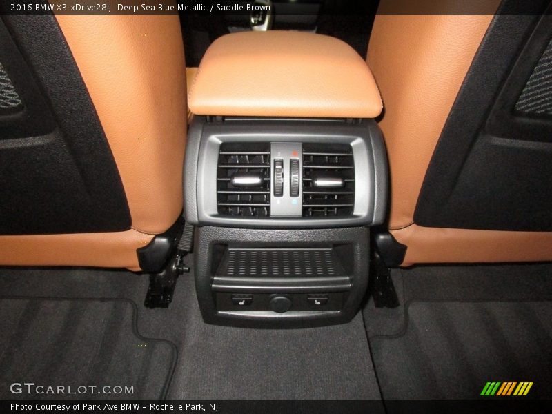 Deep Sea Blue Metallic / Saddle Brown 2016 BMW X3 xDrive28i
