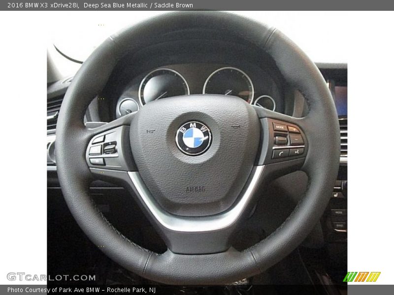 Deep Sea Blue Metallic / Saddle Brown 2016 BMW X3 xDrive28i