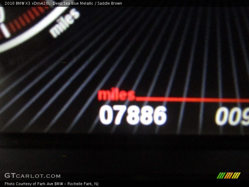 Deep Sea Blue Metallic / Saddle Brown 2016 BMW X3 xDrive28i