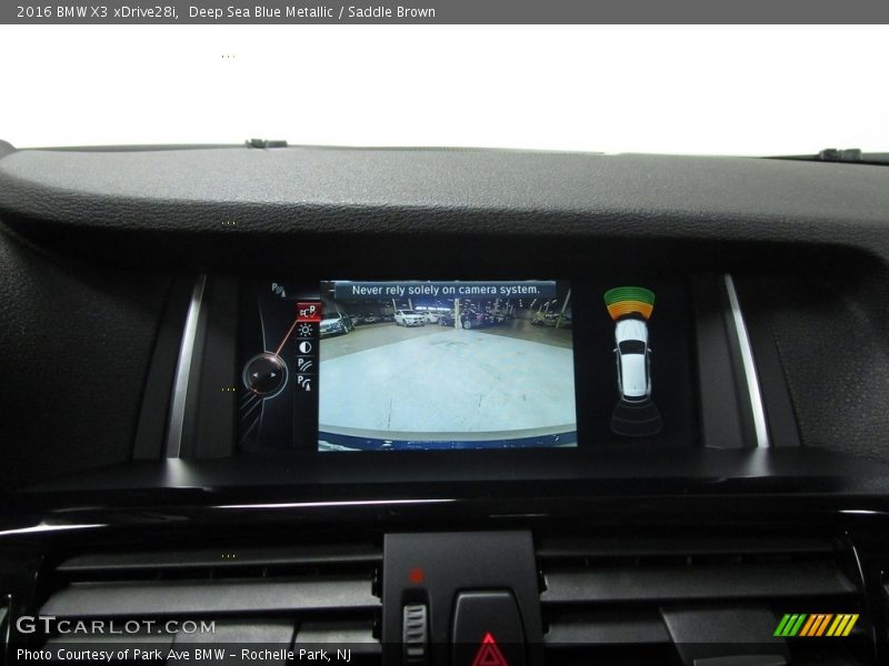 Deep Sea Blue Metallic / Saddle Brown 2016 BMW X3 xDrive28i