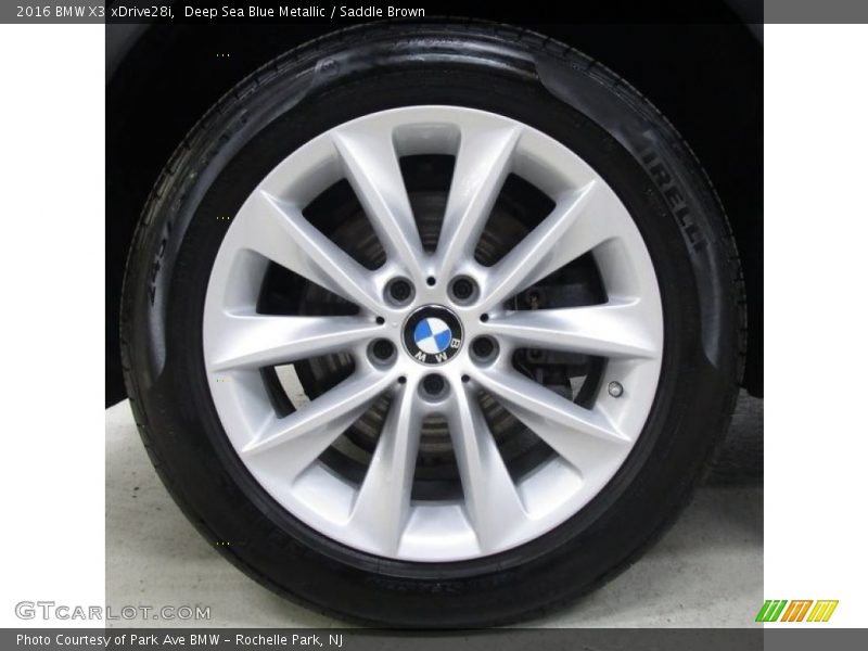 Deep Sea Blue Metallic / Saddle Brown 2016 BMW X3 xDrive28i