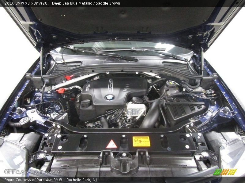 Deep Sea Blue Metallic / Saddle Brown 2016 BMW X3 xDrive28i