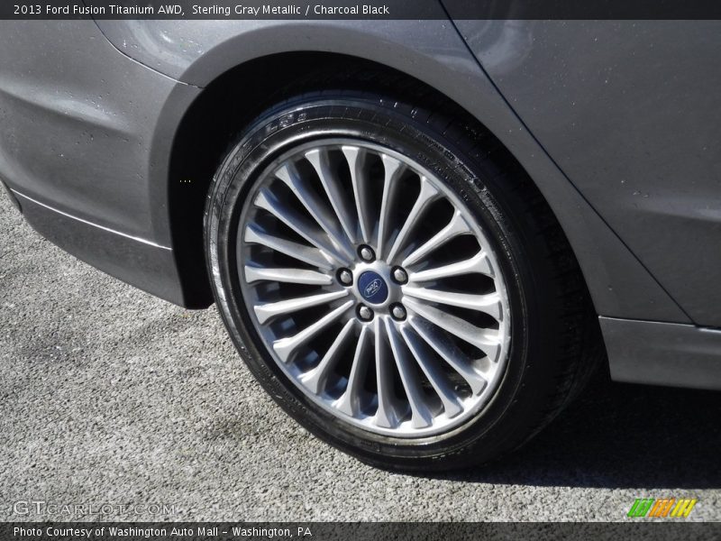 Sterling Gray Metallic / Charcoal Black 2013 Ford Fusion Titanium AWD