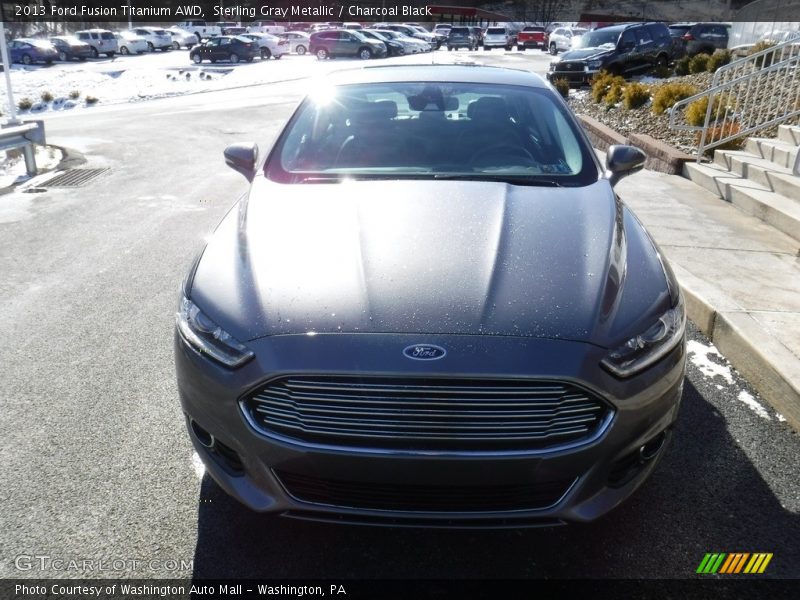 Sterling Gray Metallic / Charcoal Black 2013 Ford Fusion Titanium AWD